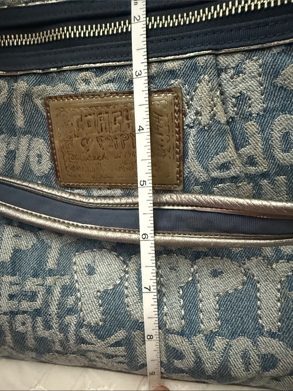 COACH POPPY DENIM EST. 1941 SHOULDER BAG - Picture 17 of 17